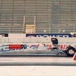 Bernie Schacker's Top Alcohol Dragster (TAD) which was the first SEMA certified car tagged and finished on the East Coast